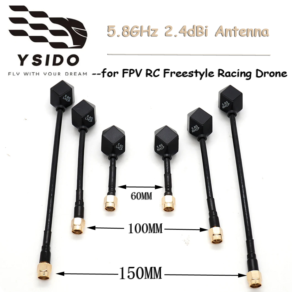 Drone Racing Antenna - 5.8Ghz Lightweight Antenna SMA RPSMA LHCP/RHCP