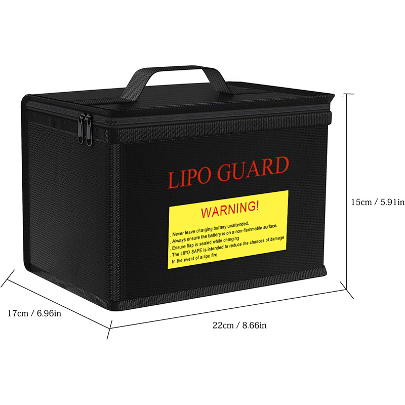 Lipo Guard Safety Bag Fireproo - đánh giá và giá Drone Racing Battery