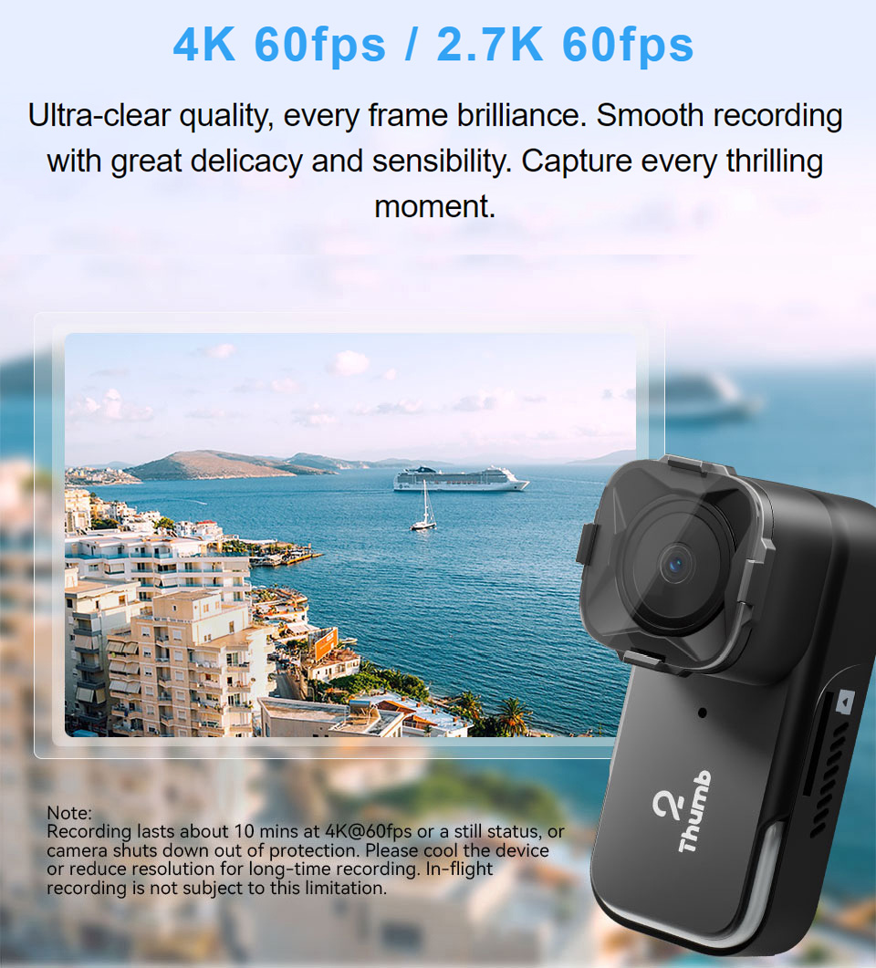 New Version RunCam Thumb 2 4K  - đánh giá và giá Drone Racing Camera