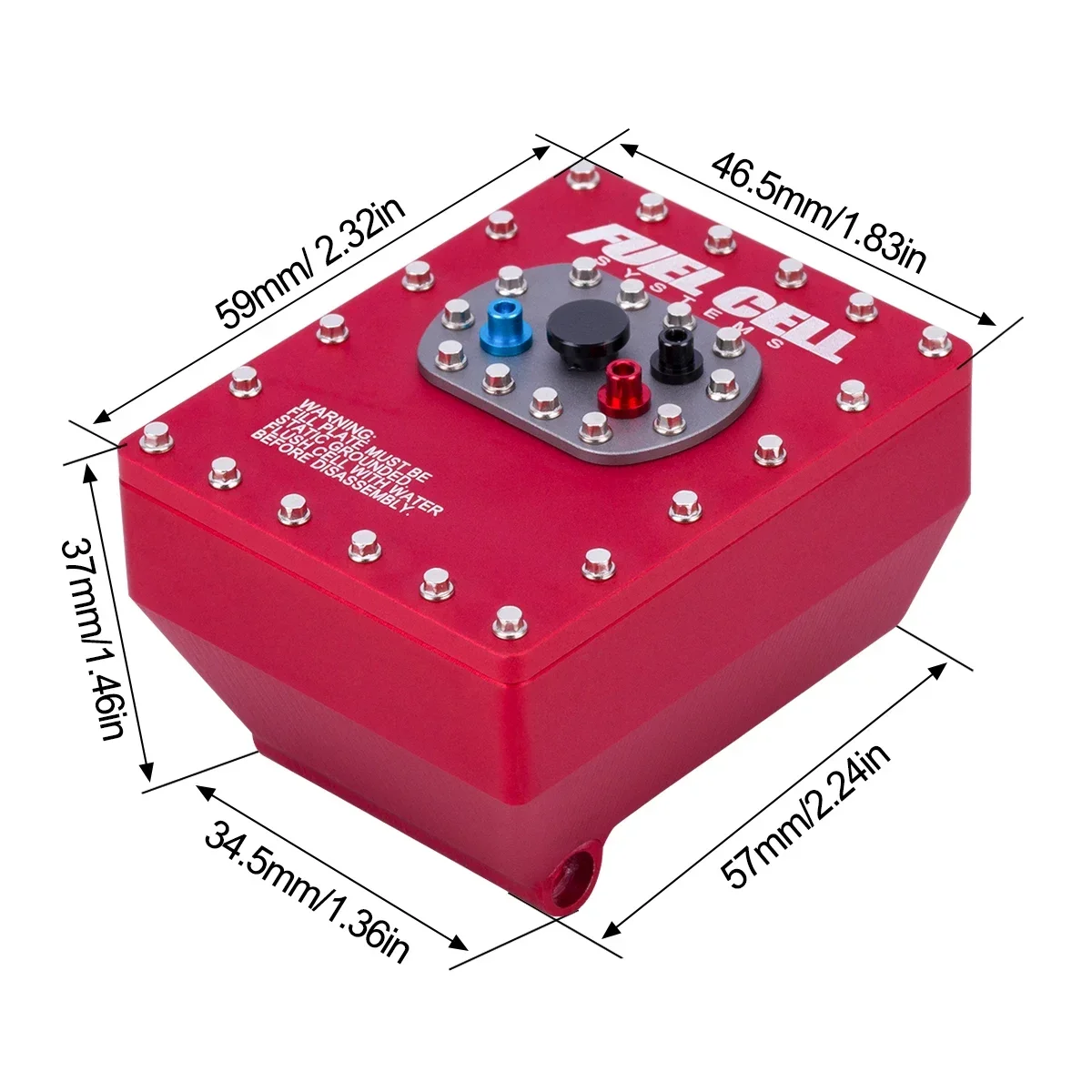 1Pcs Aluminum 1/10 Scale Fuel  - đánh giá và giá Drone Racing Receiver