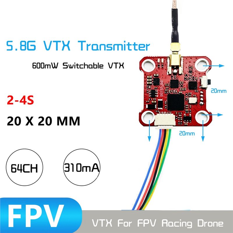 B27B MINI008 VTX 64CH 5.8G Ana - đánh giá và giá Drone Racing Transmitter